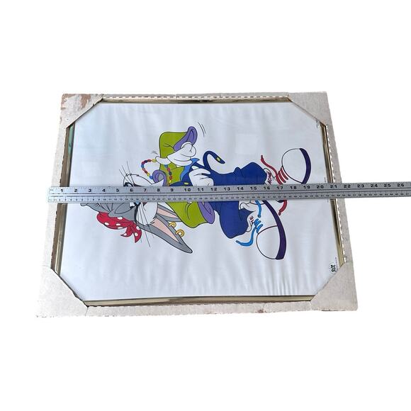 Vintage OSP Bugs Bunny Hip Hop Rapper Baggy Looney Tunes Poster Framed 1993 New - Picture 6 of 6